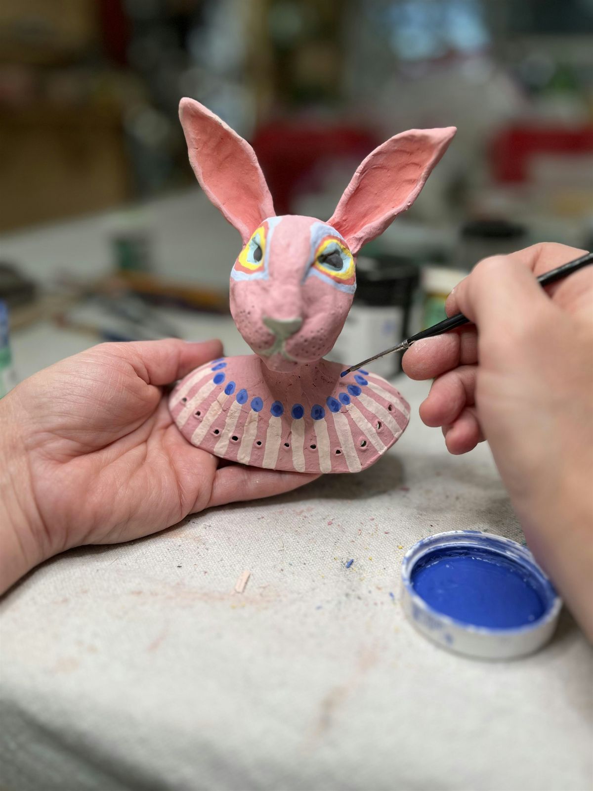 Clay and Fabric Animal Doll  Two-part Workshop Series