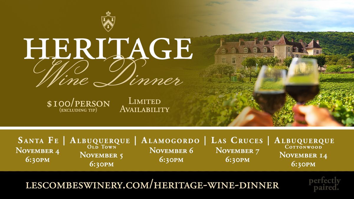 Heritage Wine Dinner