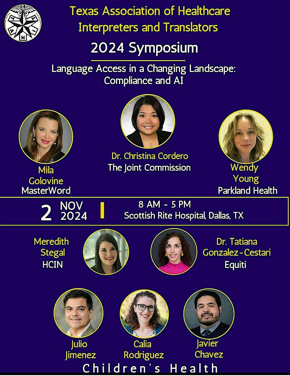 TAHIT 2024 Symposium- Dallas, TX