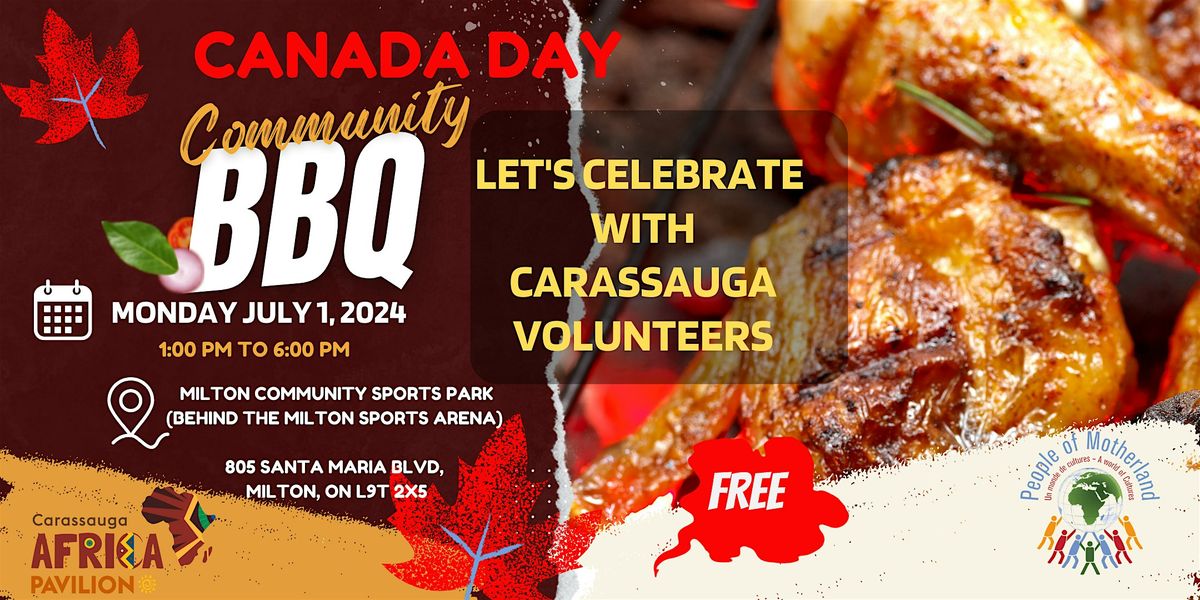 Canada day Celebration BBQ - BBQ de C\u00e9l\u00e9bration du jour du Canada 2024