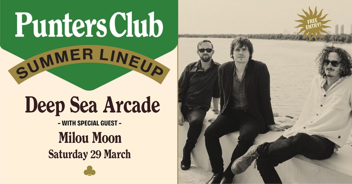 Deep Sea Arcade with Milou Moon | Live at Punters Club