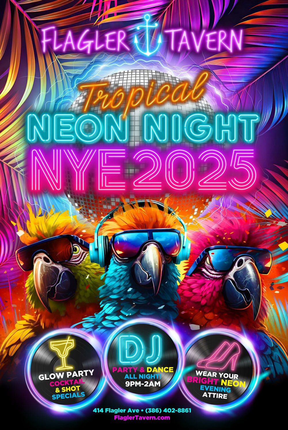 Tropical Neon Night NYE 2025