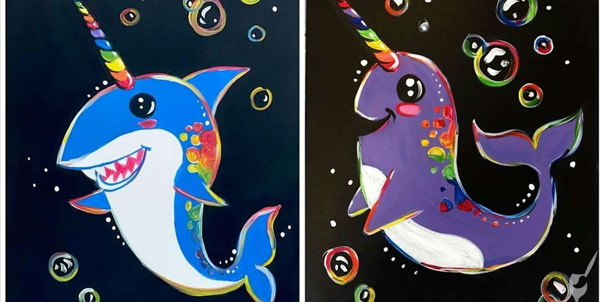 Aquatic Friends - Family Fun - Paint and Sip by Classpop!\u2122