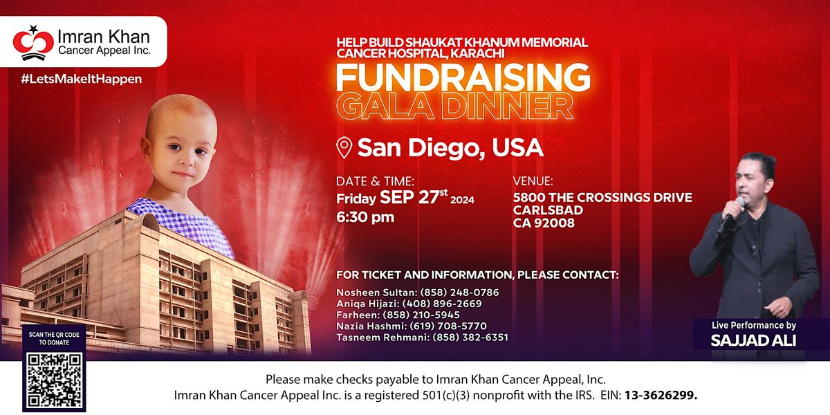 Shaukat Khanum Fundraising Gala Dinner in San Diego, USA