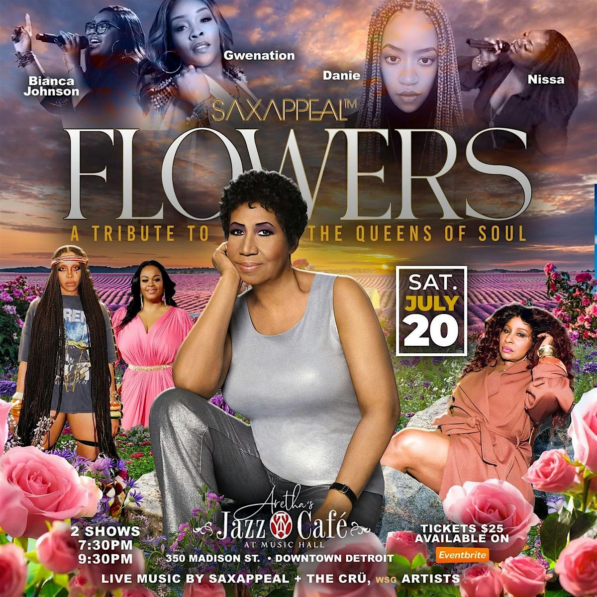 FLOWERS: a Tribute to The Queens of Soul (7:30pm show)
