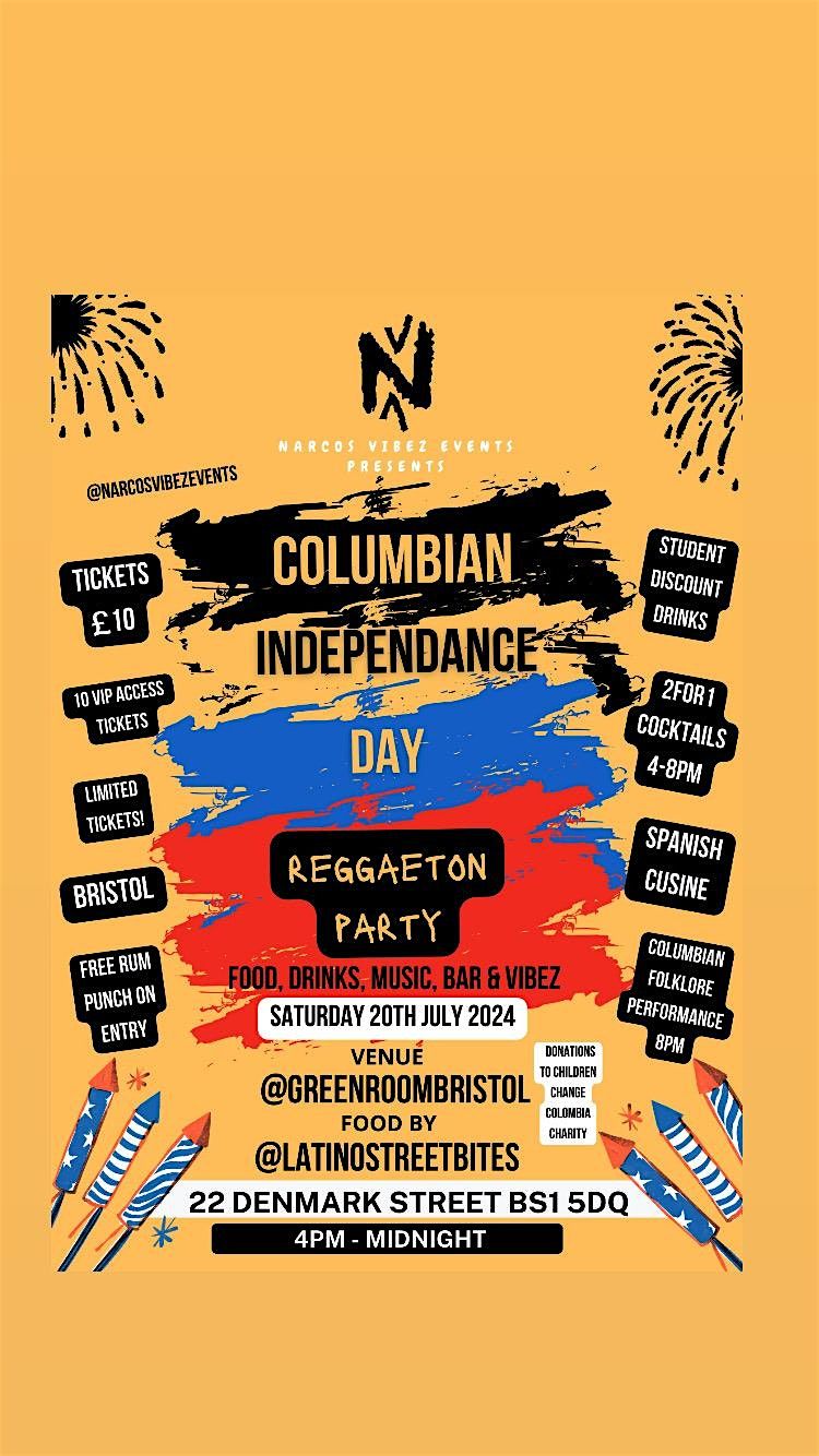 Narcos Vibez Presents : Columbian Independence Reggaeton Party