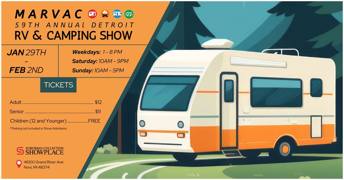 The MARVAC 59th Annual Detroit RV & Camping Show