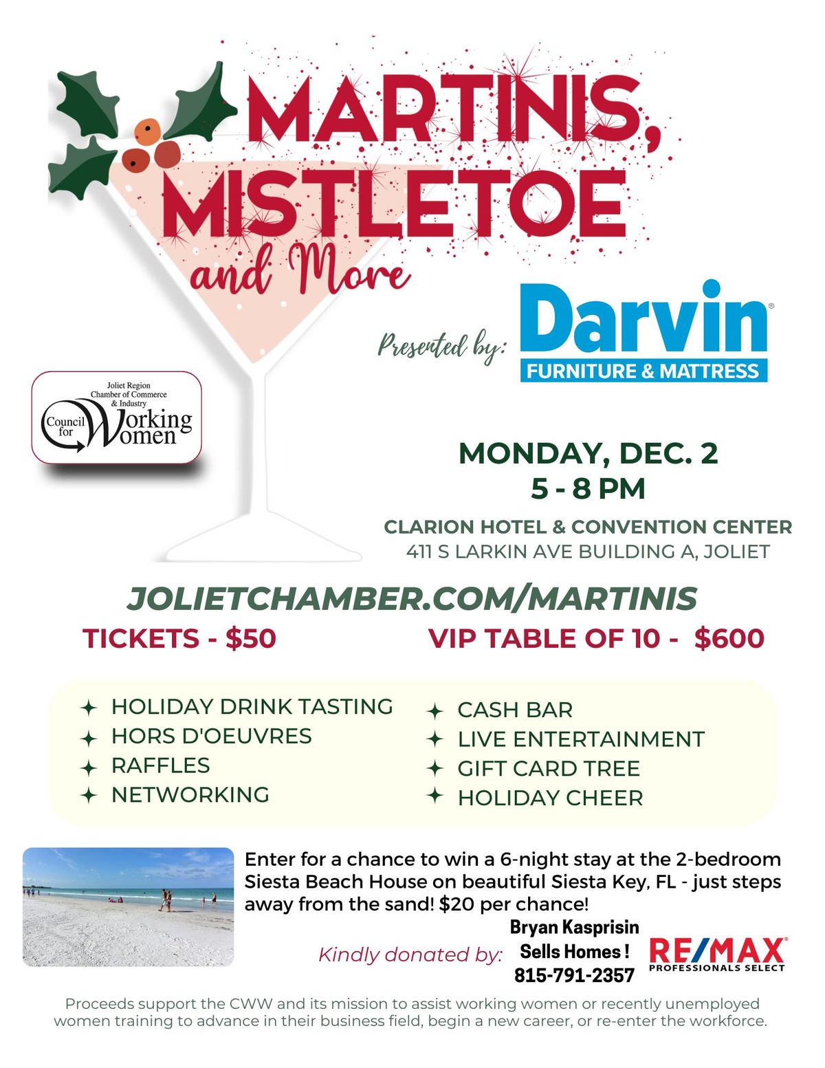 Martinis, Mistletoe and More