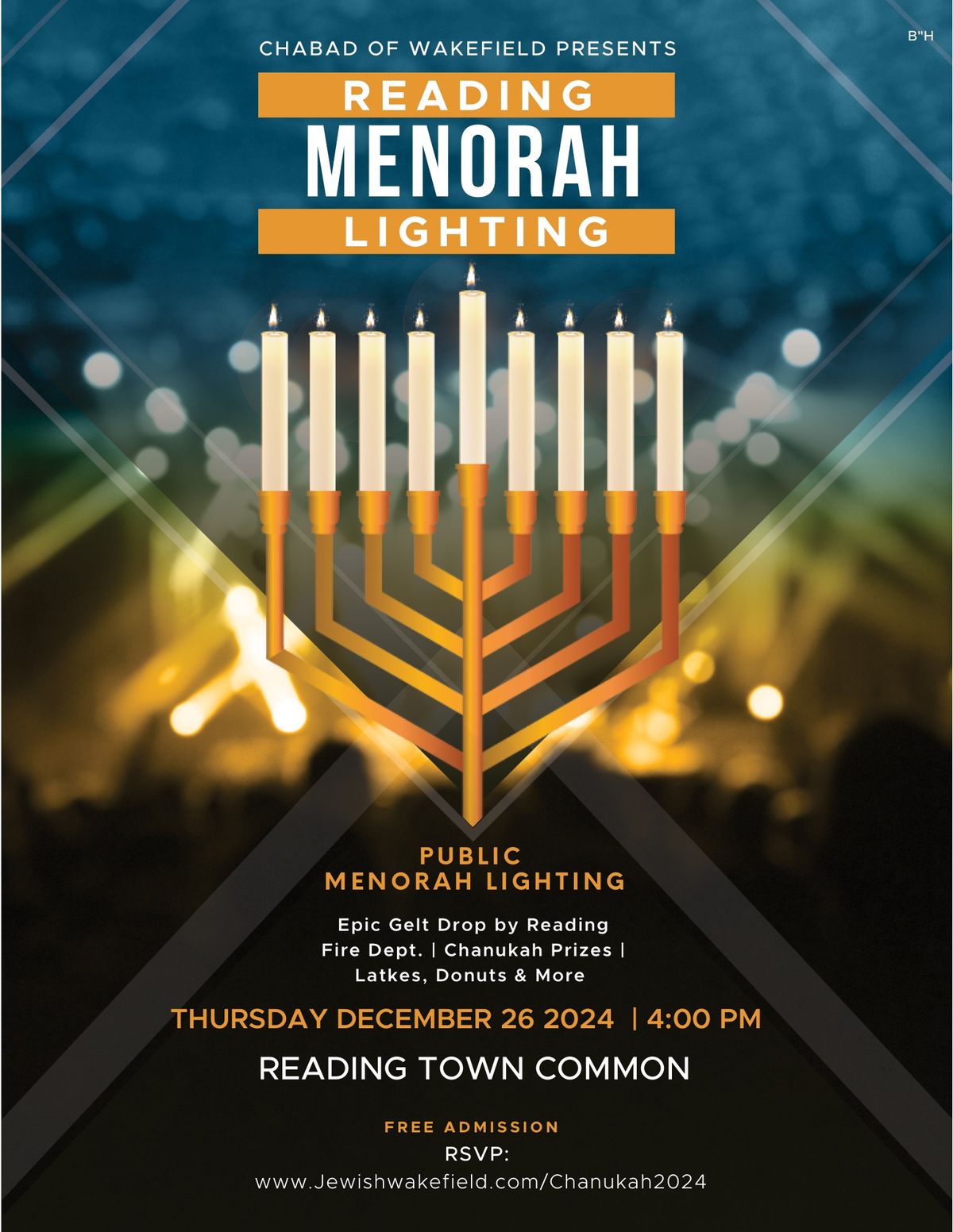 Reading Menorah Lighting