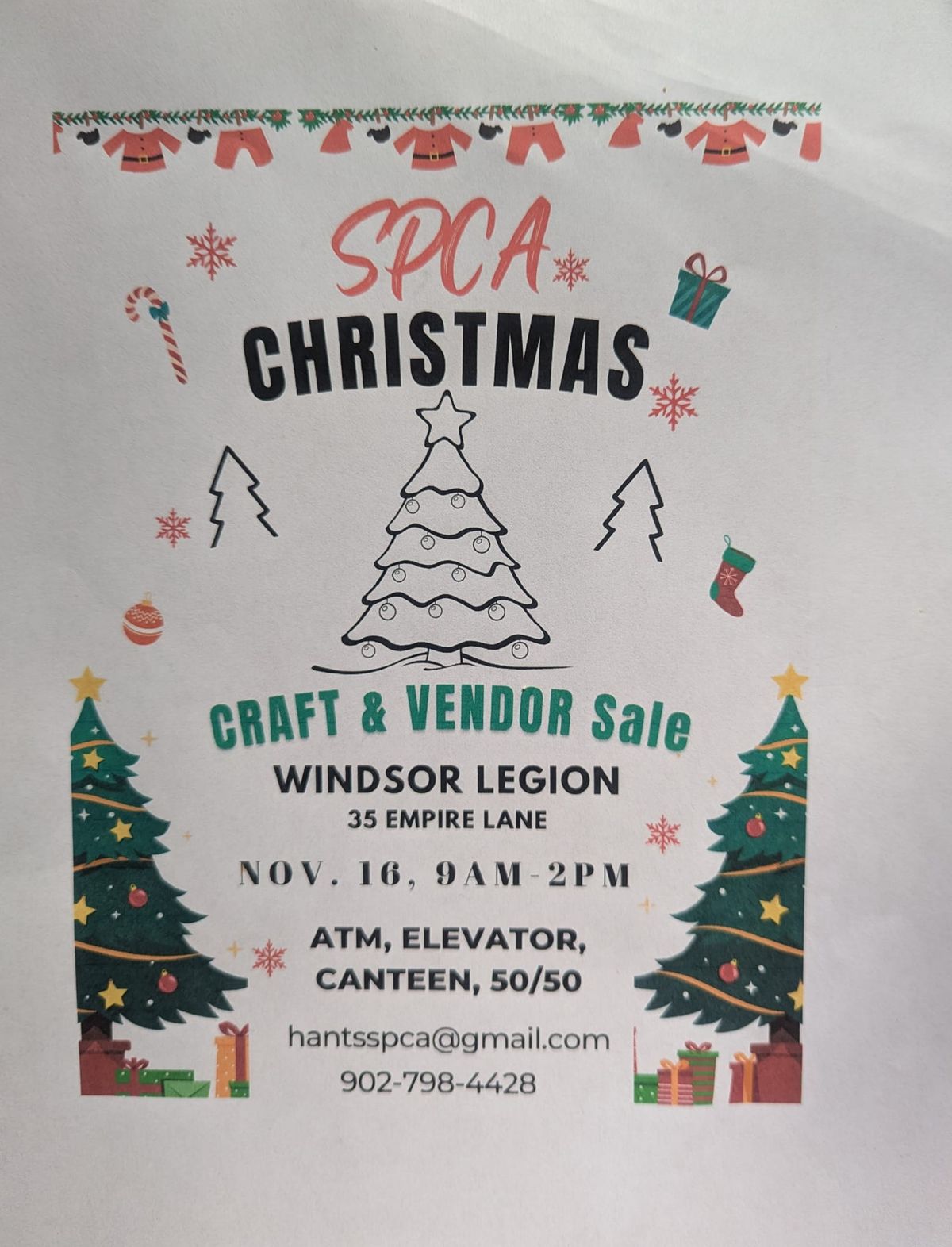 SPCA Christmas Craft & Vendor Sale