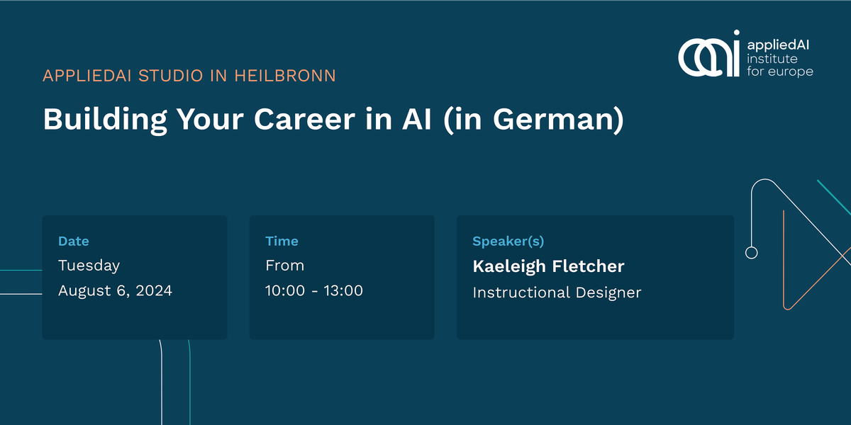 Building a career in AI (in German)