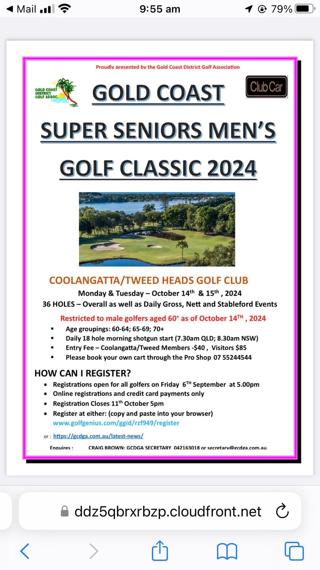 GOLD COAST SUPER SENIORS MEN GOLF CLASSIC 2024