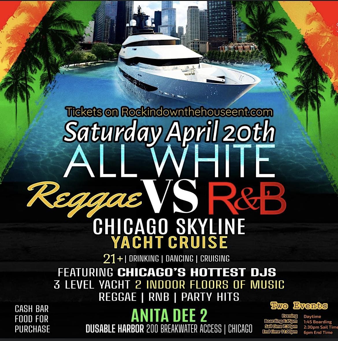 All White Reggae Vs R&B (3 Level Luxury Yacht) Chicago