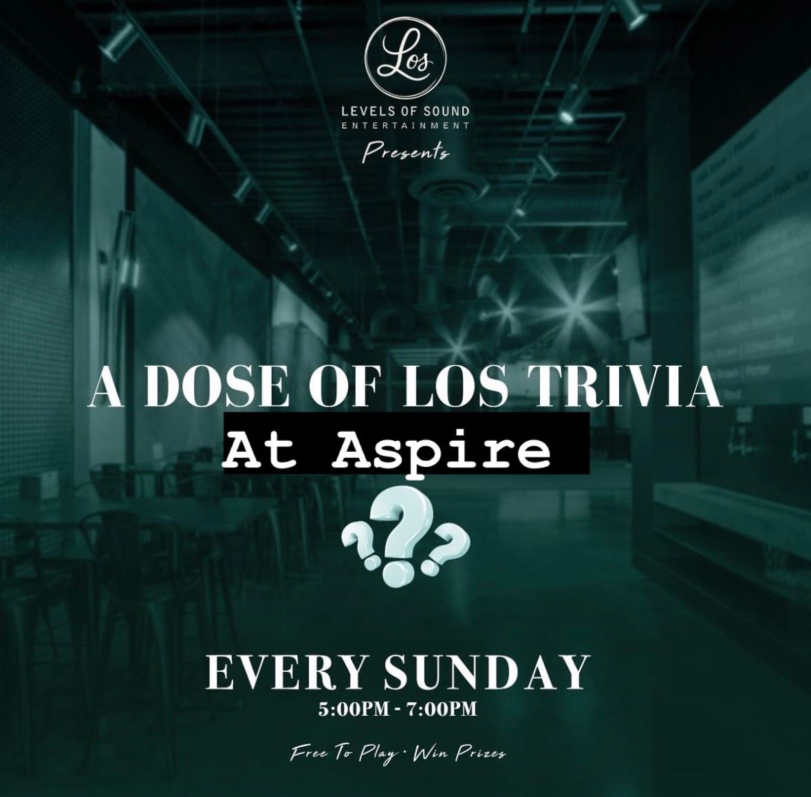 A Dose of Los Trivia Sundays at Aspire Brewing