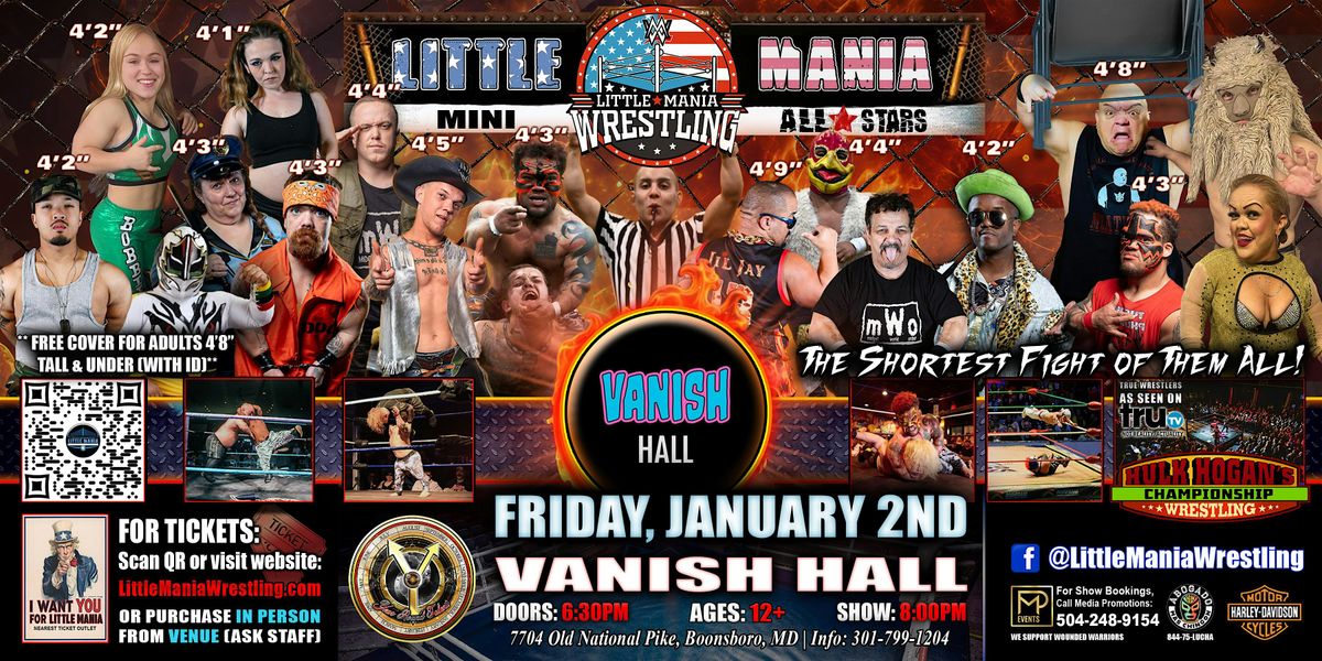Boonsboro, MD - Little Mania Mini Wrestling @  Vanish Hall
