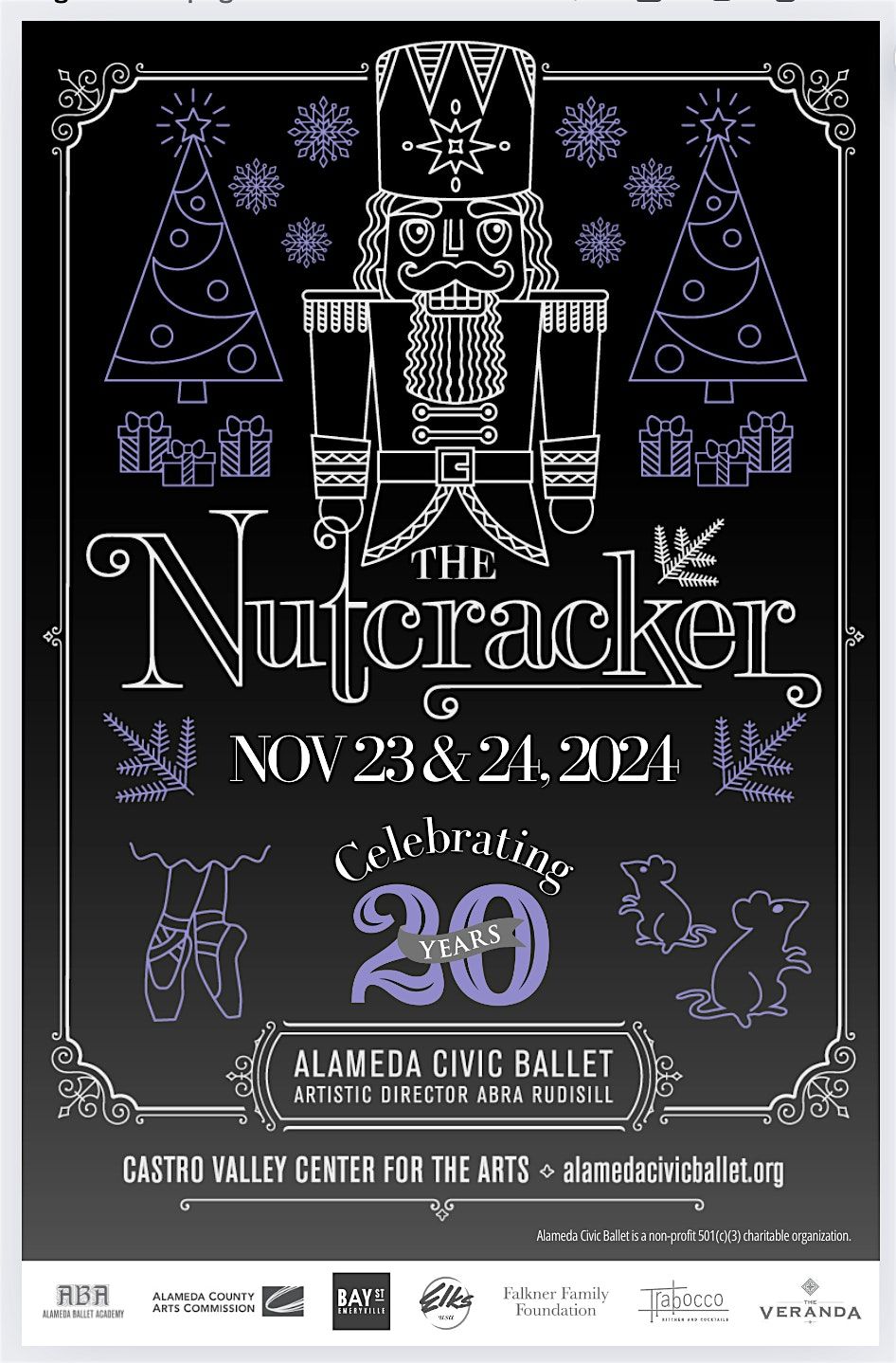 Alameda Civic Ballet's The Nutcracker, Sunday, November 24th, 2024