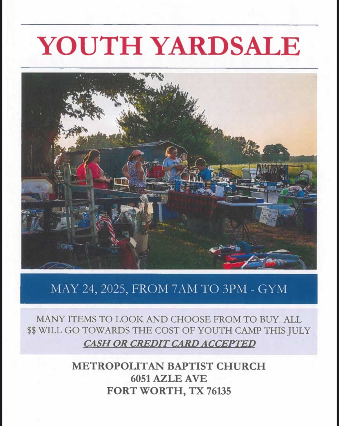 Youth Yard Sale