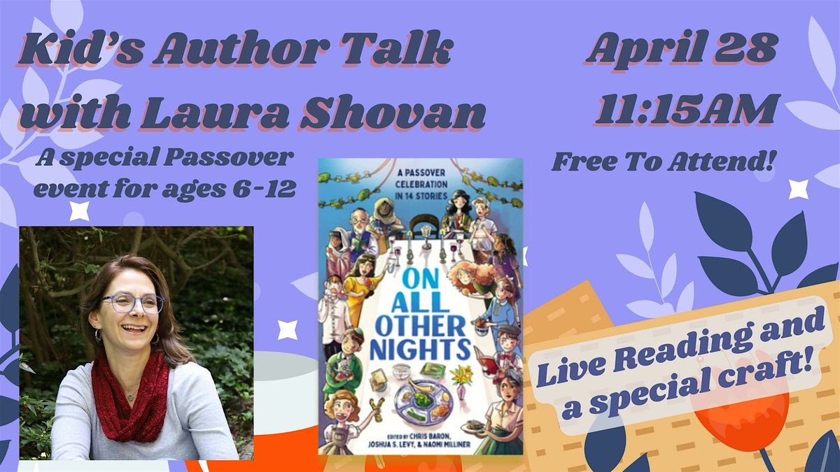Kid's Author Talk with Laura Shovan