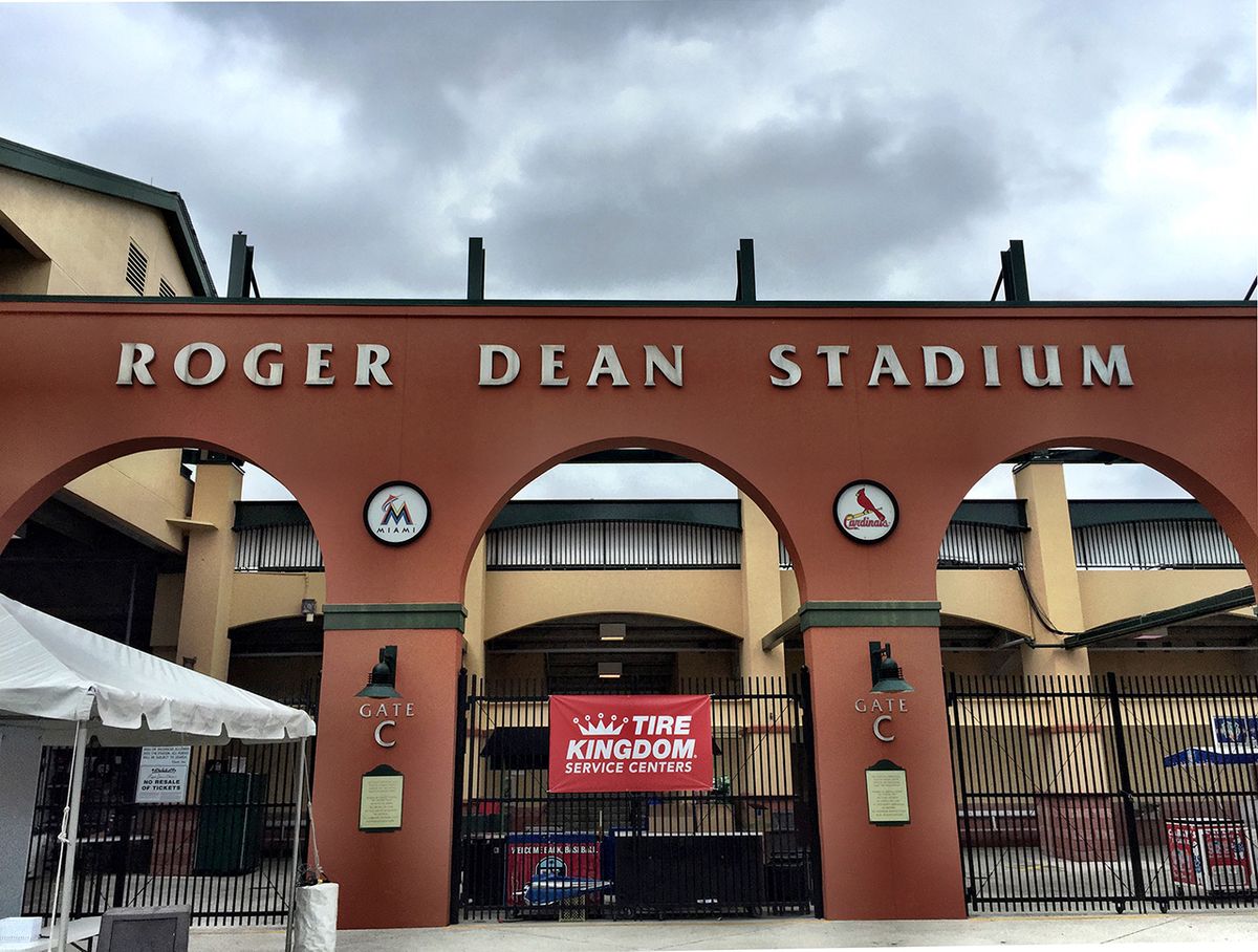 Spring Training - Miami Marlins at St. Louis Cardinals at Roger Dean Stadium