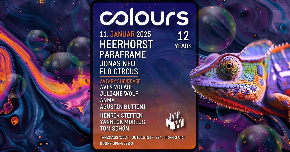 COLOURS with Heerhorst, Paraframe, Aves Volare and many more