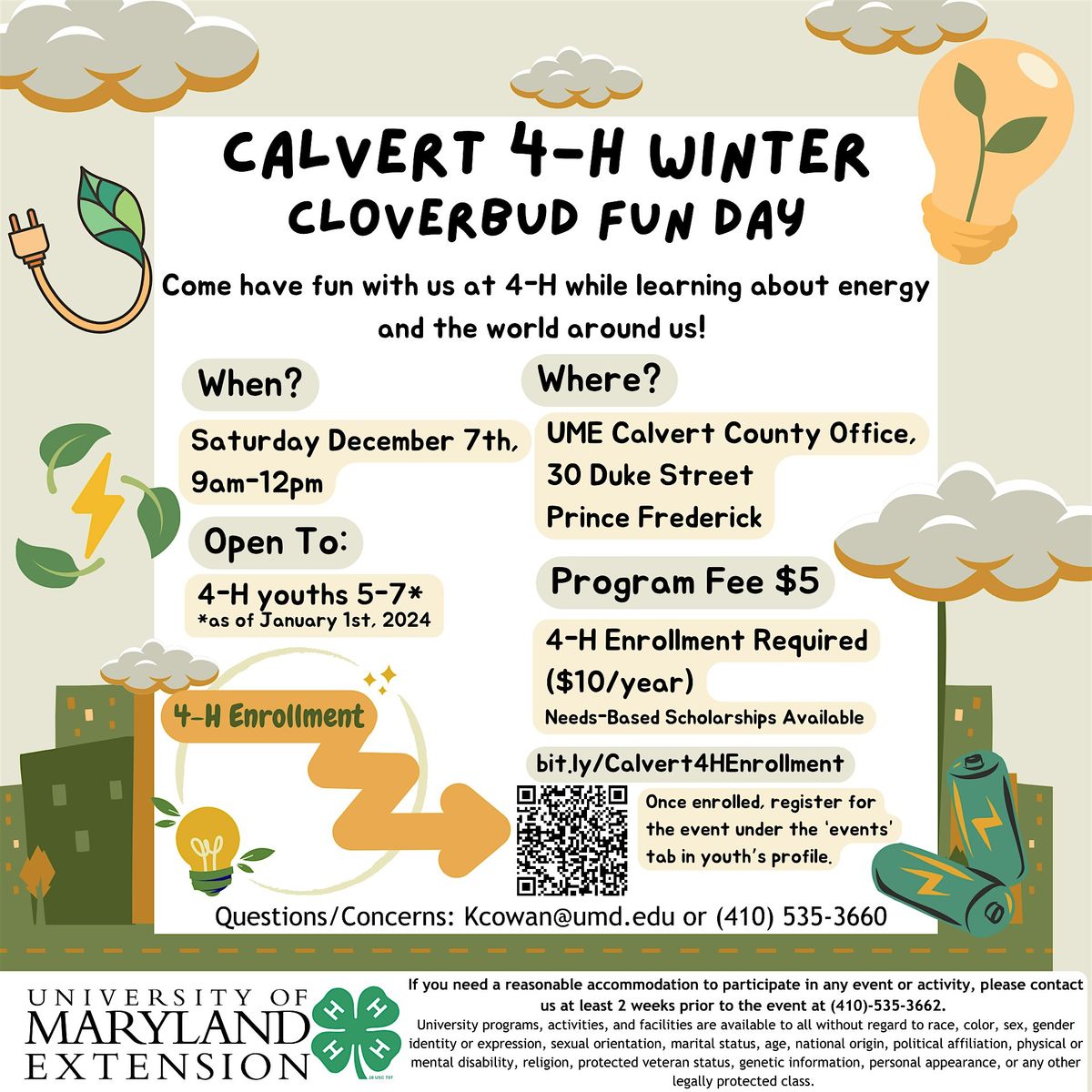 Calvert 4-H Winter Cloverbud Fun Day!