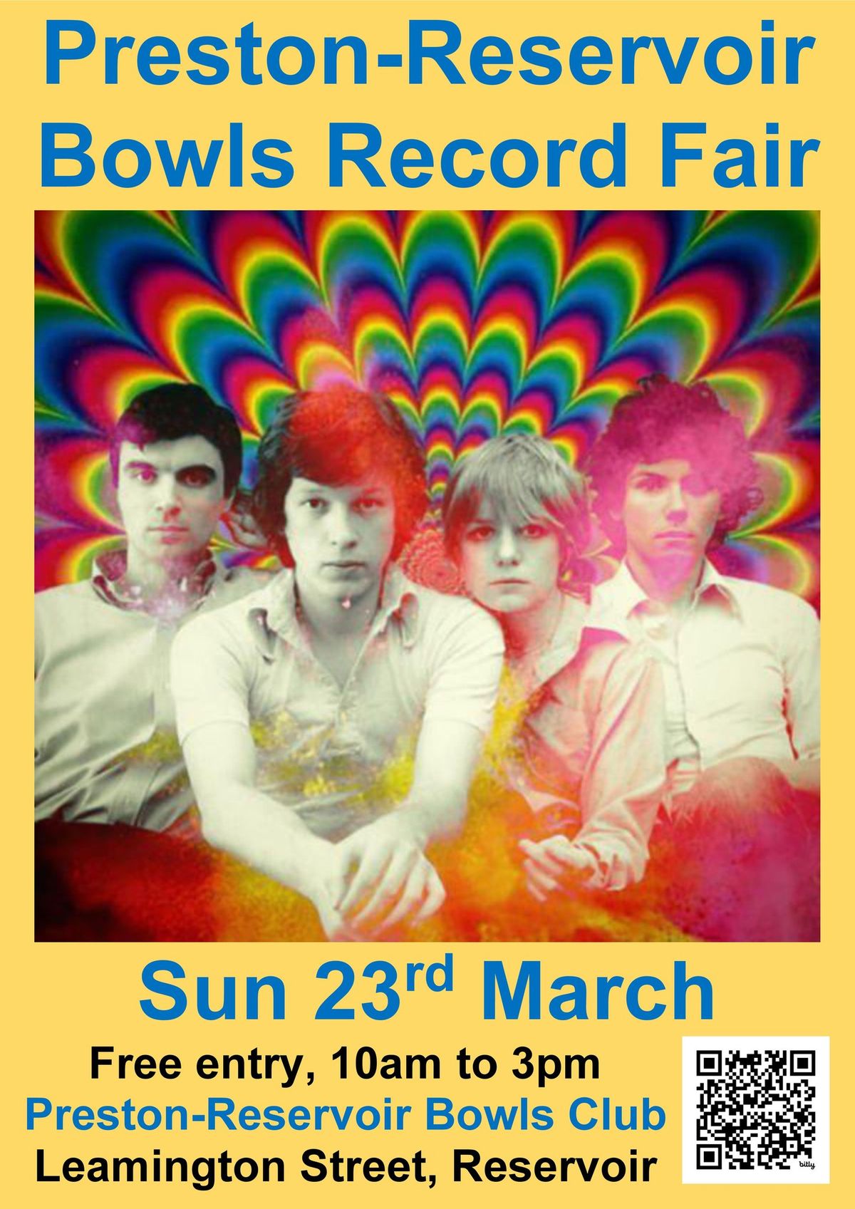 Debut PRESTON-RESERVOIR BOWLS RECORD FAIR Free entry SUN March 23 BBQ 20+ sellers, vintage\/new LPs