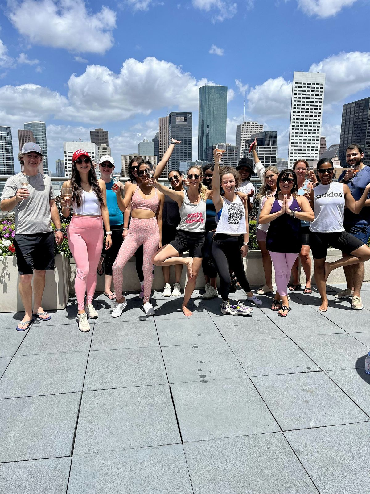 Vino Vinyasa at Hilton Americas Houston