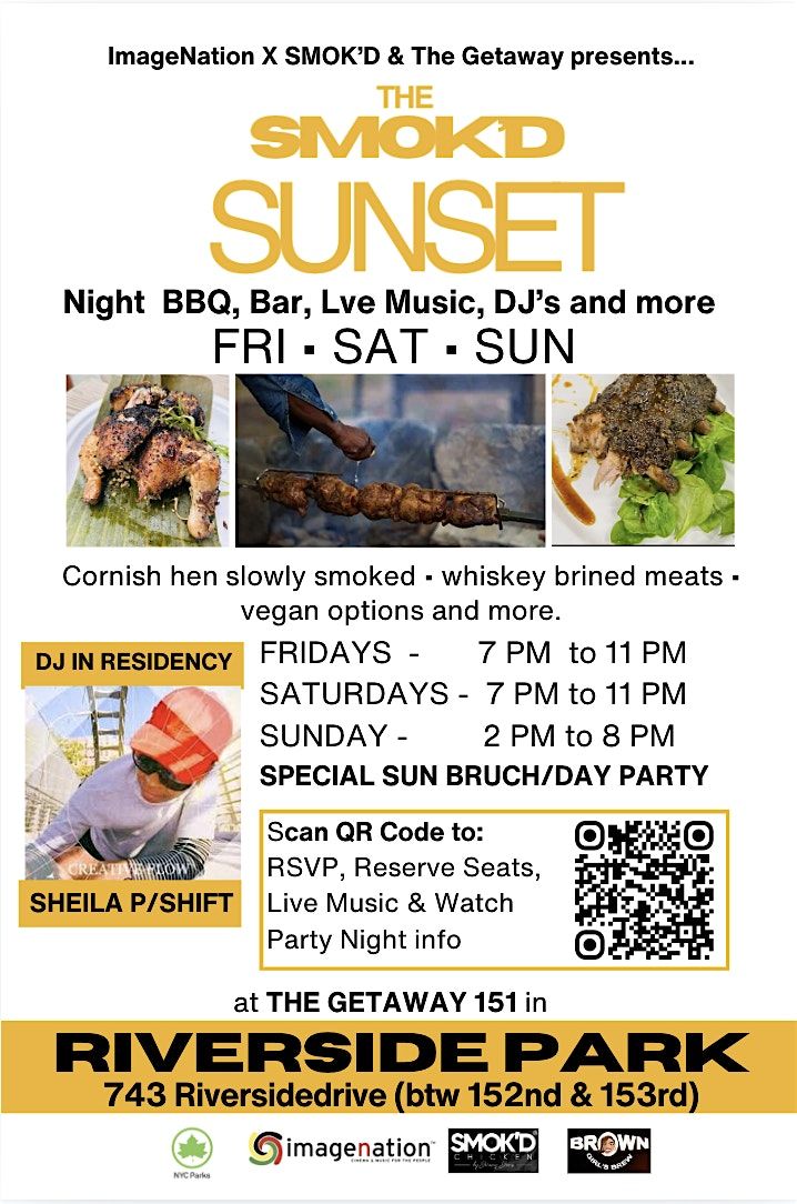 The SMOK'D SUNSET nite BBQ w\/ Live Music and DJ's