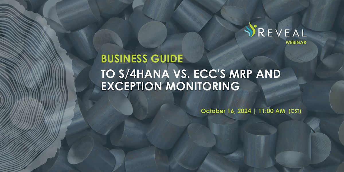 Business Guide to S\/4HANA vs. ECC's MRP and Exception Monitoring