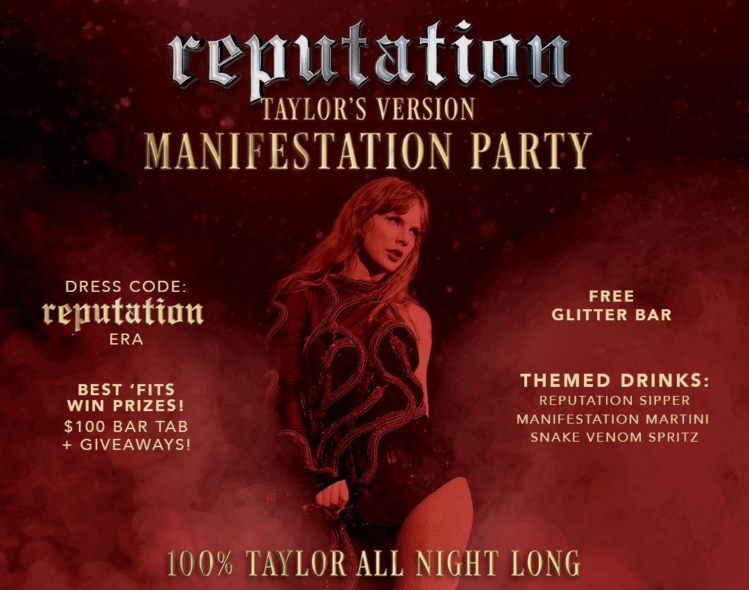 Reputation TV Manifestation Party - Taylor Swift Night Adelaide