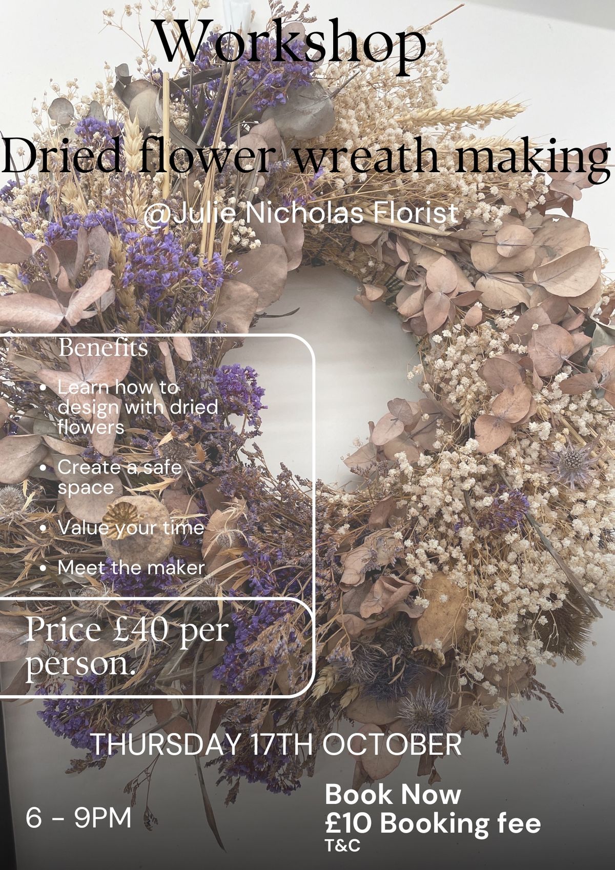 Dried Flower Wreath making 