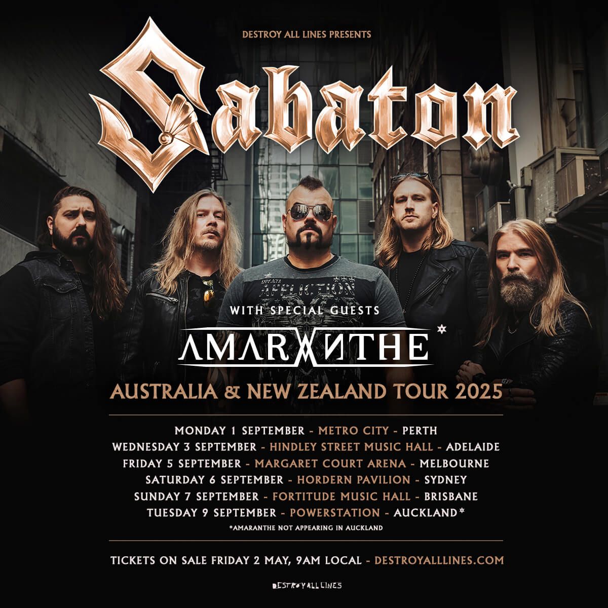 Sabaton Berlin Tickets