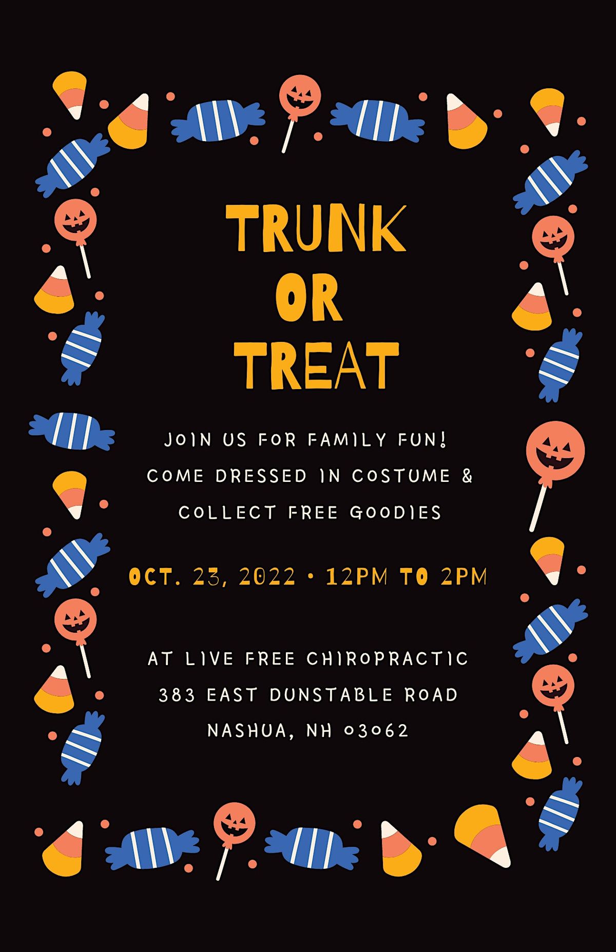 Trunk or Treat 2022, Live Free Chiropractic Nashua, NH Center, 23