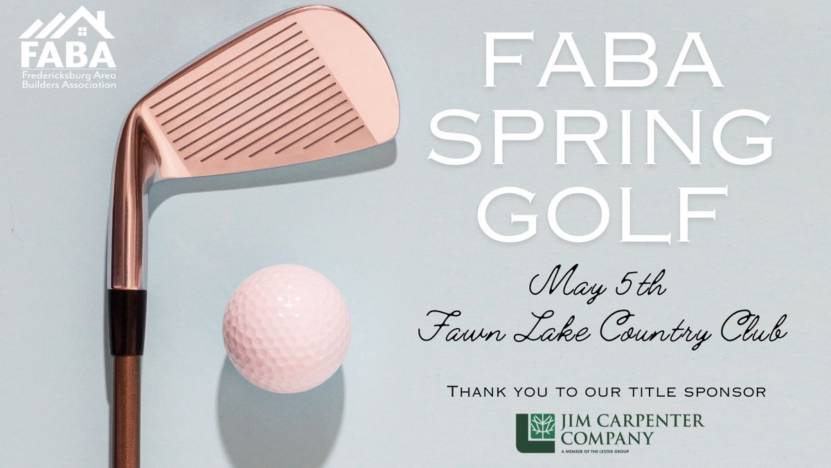 2025 FABA Spring Golf Tournament 