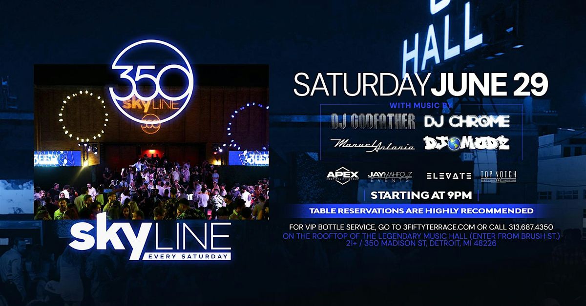 Skyline Saturday at 3Fifty Terrace on June 29