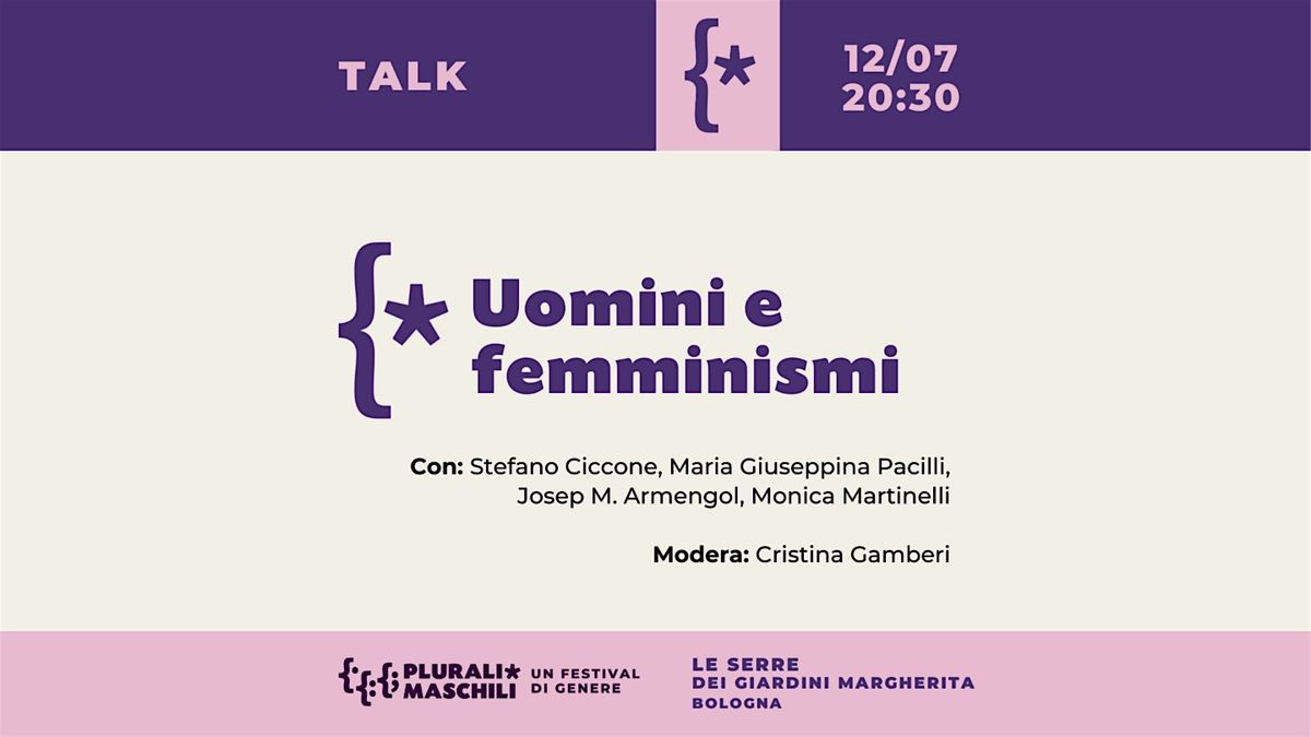UOMINI E FEMMINISMI |TALK