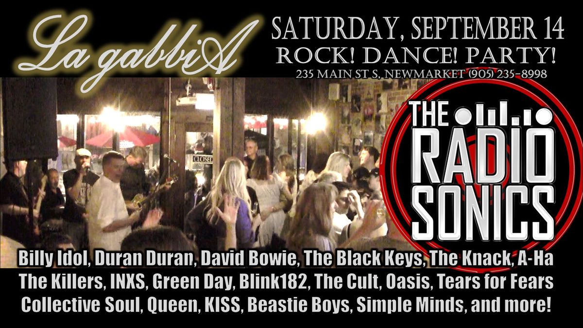 Newmarket: La Gabbia Restaurant @ The RadioSonics (Rock! Dance! Party!)