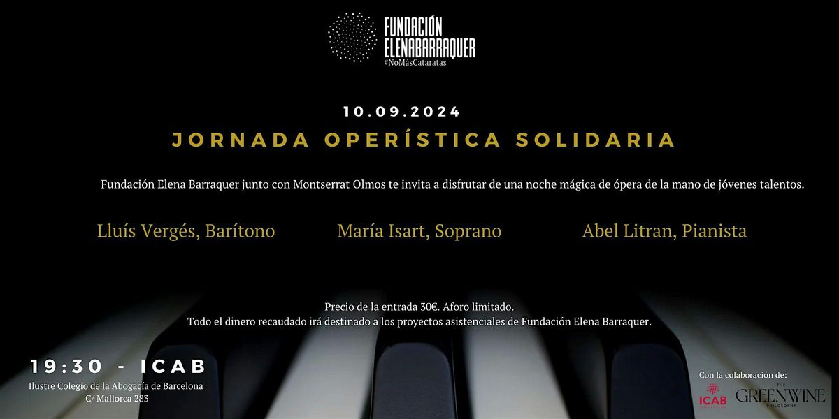 Jornada Oper\u00edstica Solidaria Fundaci\u00f3n Elena Barraquer