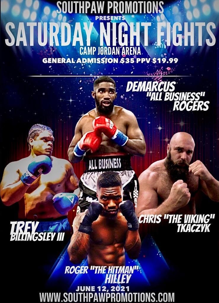 Saturday Night Fights Camp Jordan Arena Chattanooga 12 June 21