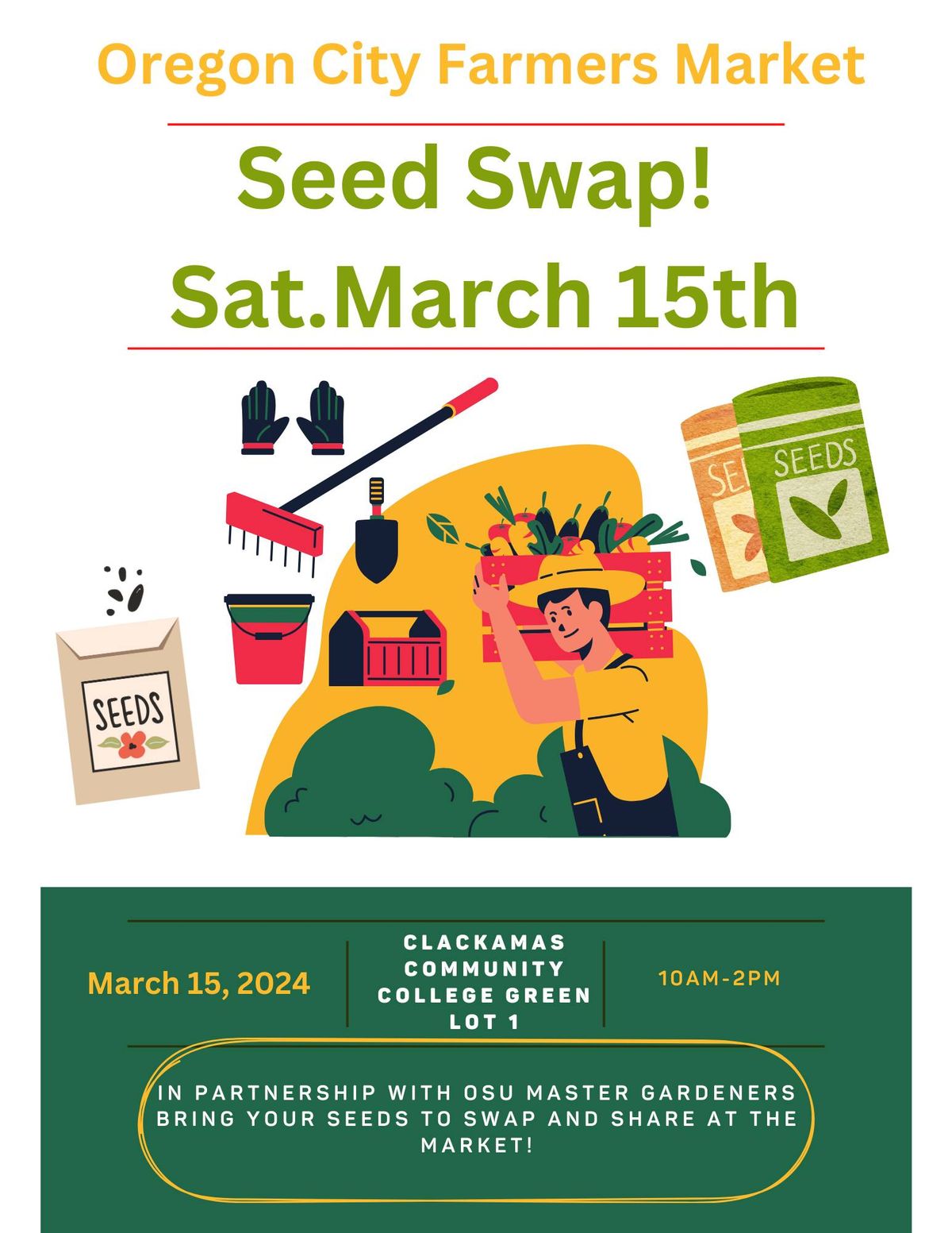 Oregon City Farmers Market Seed Swap