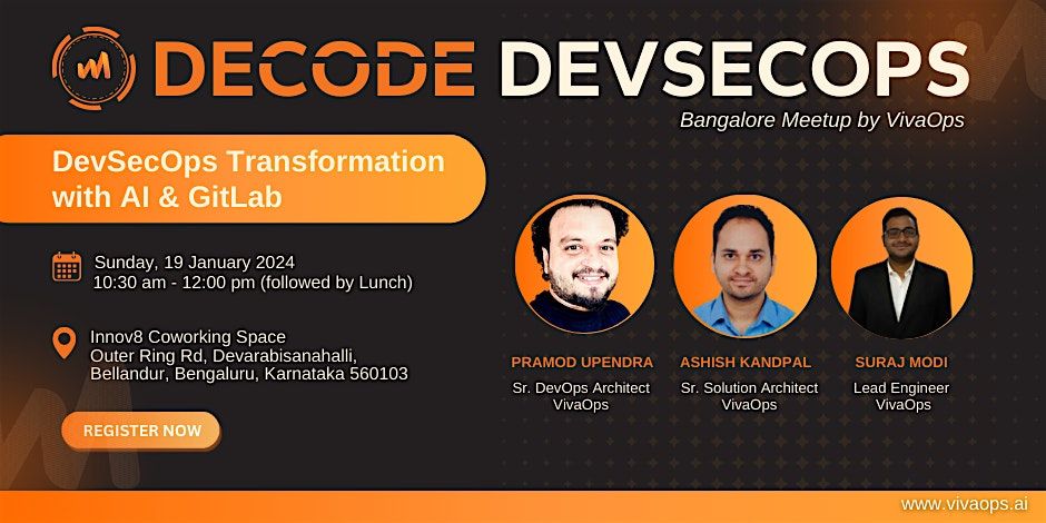 DeCODE DevSecOps - Bangalore Tech Meetup by VivaOps