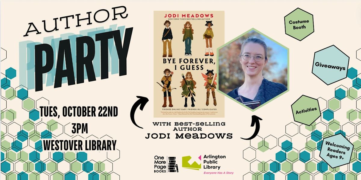 Author Party with Jodi Meadows at Westover Library for Middle Grade Readers