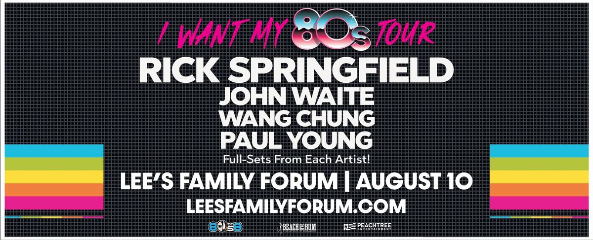 Rick Springfield's I Want My 80s Tour