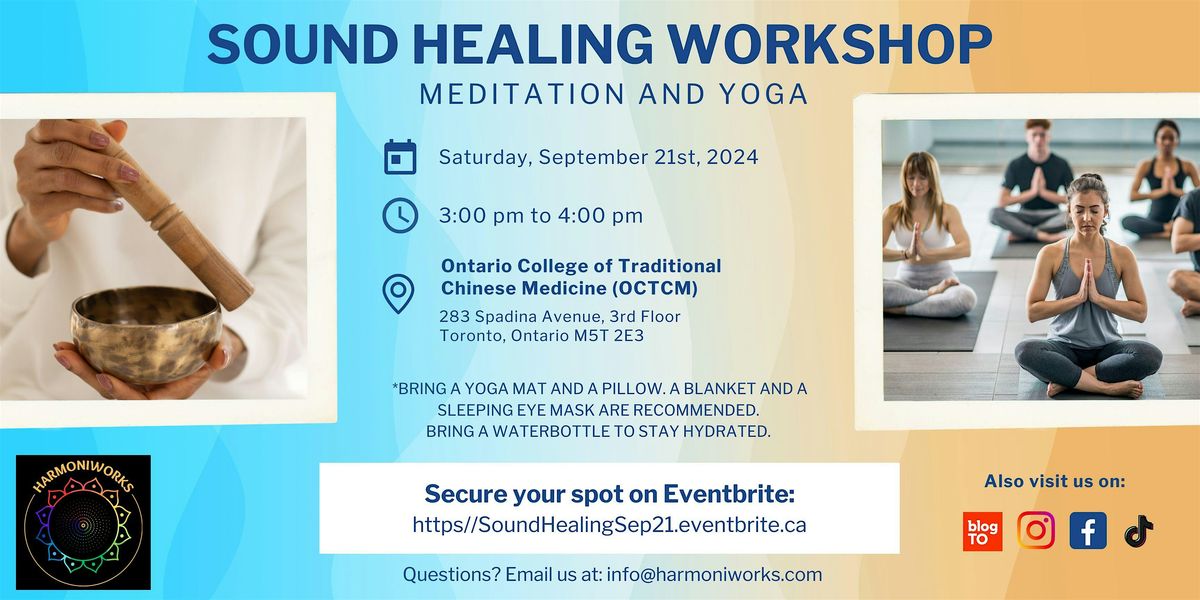 Sound Healing Workshop for Groups