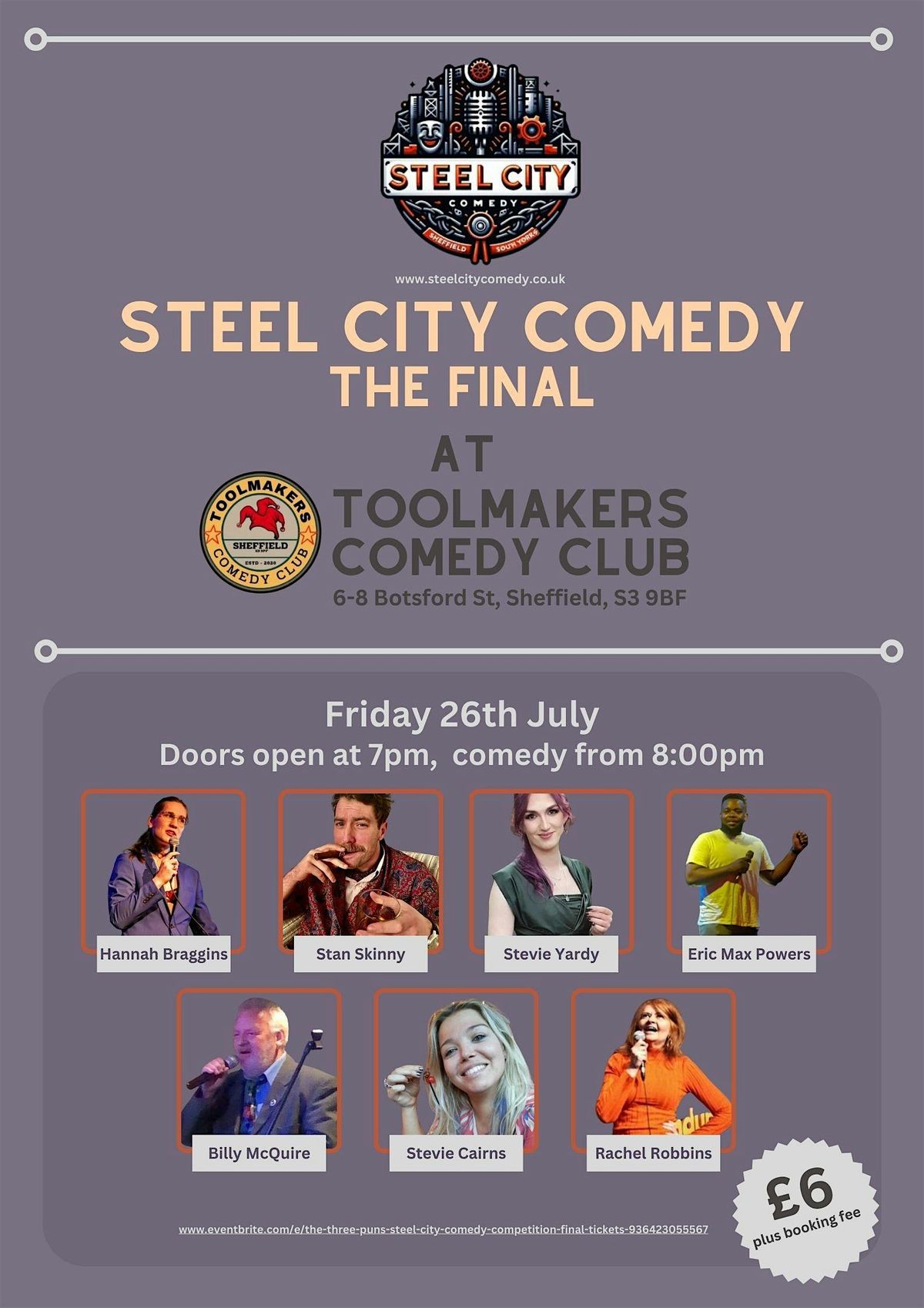 Toolmakers Comedy Club Take Over... The Steel City Comedy Competition Final