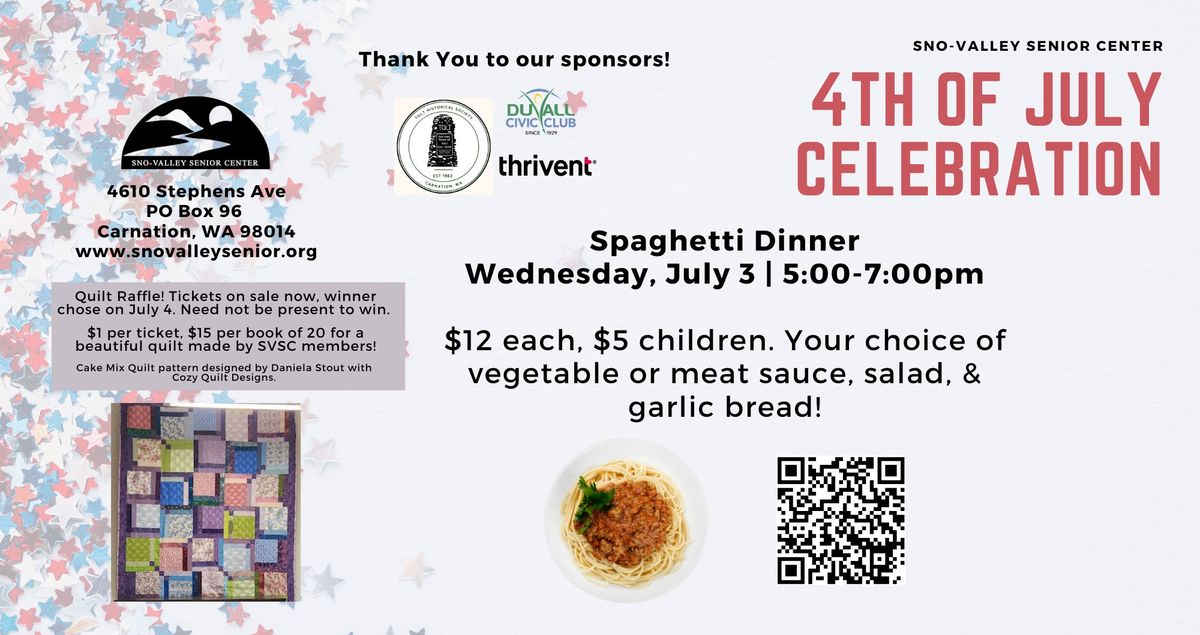 Annual Spaghetti Dinner