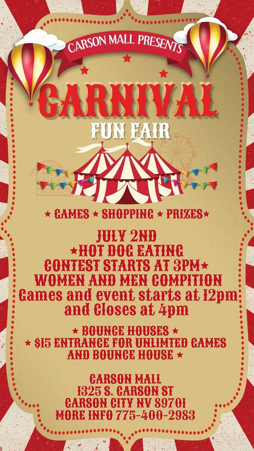 Carnival Fun Fair -Hot Dog eating contest