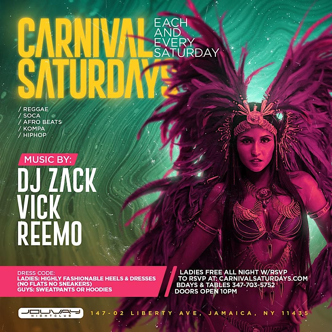 CARNIVAL SATURDAYS AT JOUVAY NIGHT CLUB 