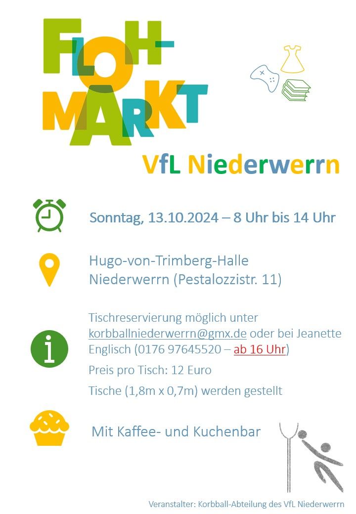 Hallenflohmarkt des VfL Niederwerrn