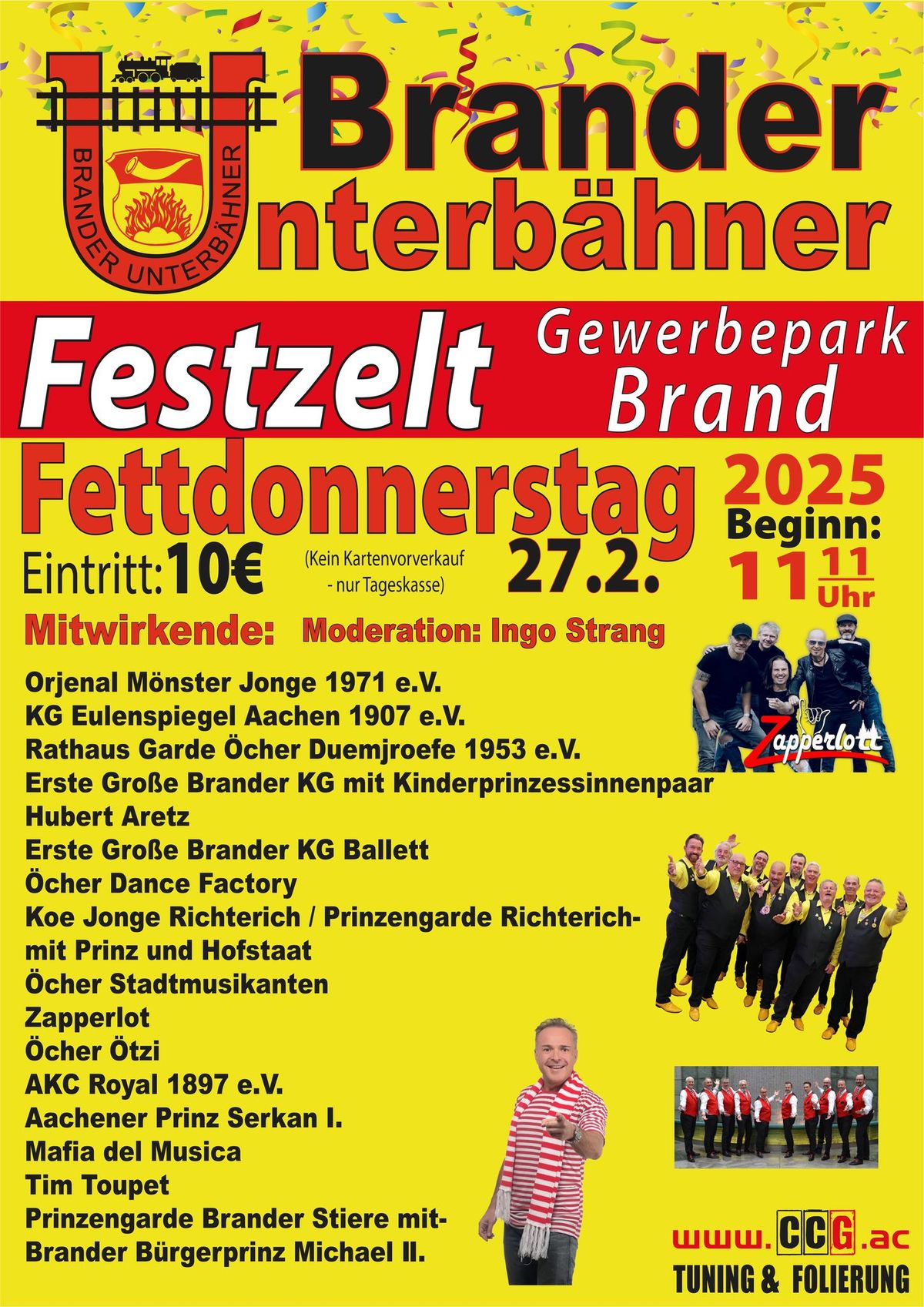 Fettdonnerstag im Festzelt